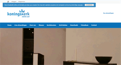 Desktop Screenshot of koningskerk.nl